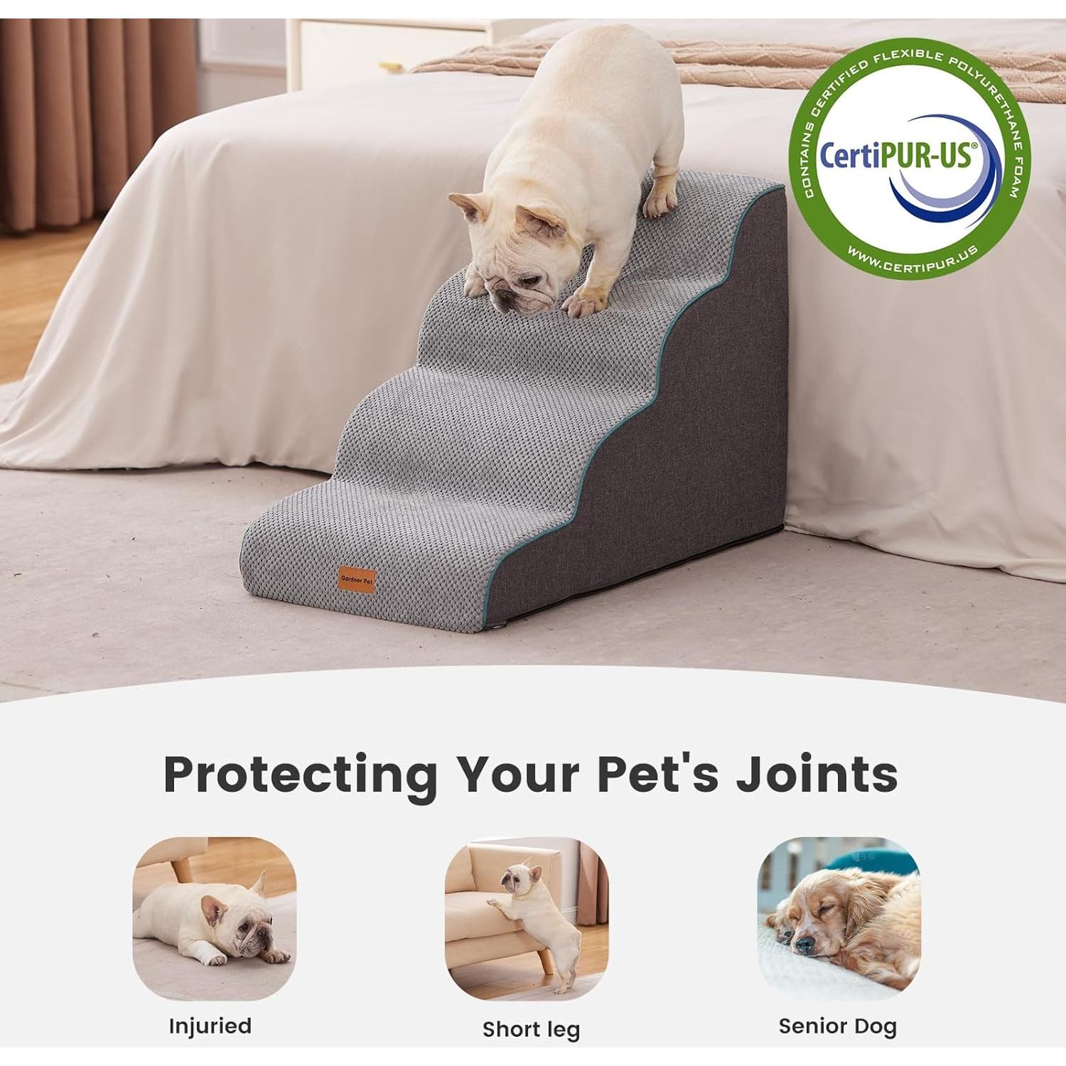 Escaleras para Perros Gardner Pet 4 Pasos Antideslizantes 71 cm