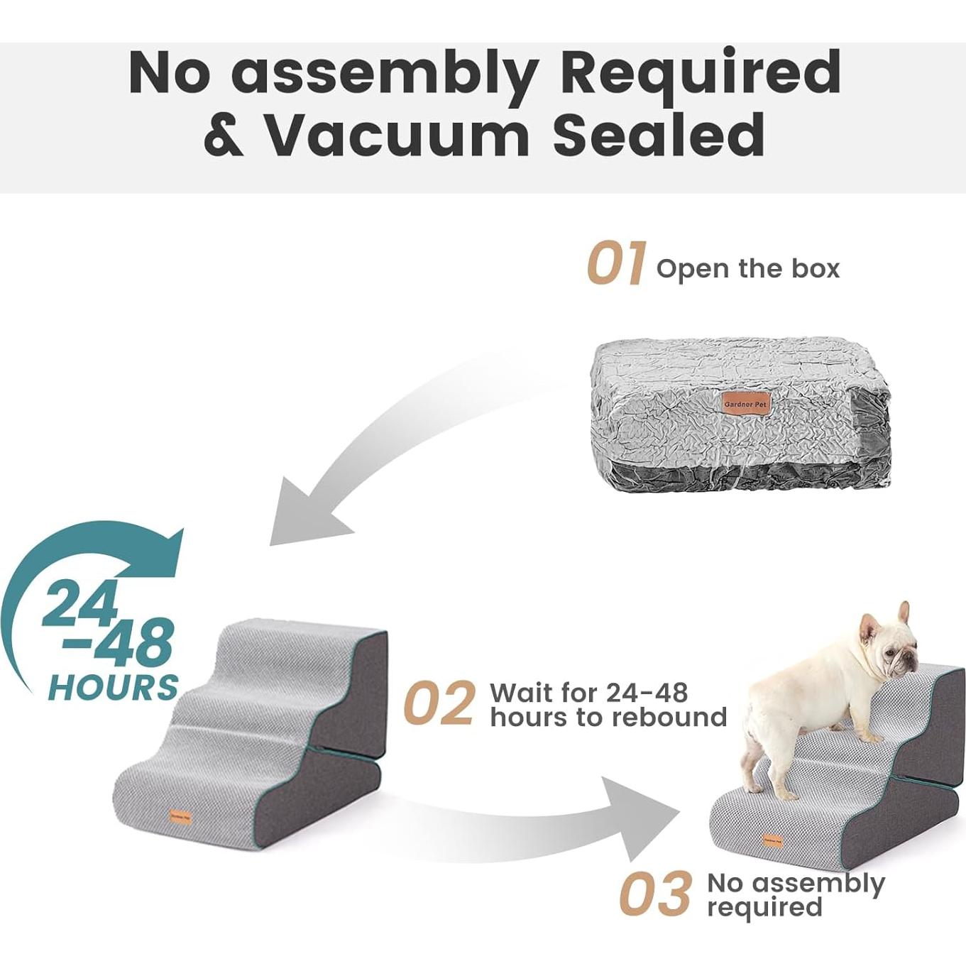 Escaleras para Perros Gardner Pet 4 Pasos Antideslizantes 71 cm