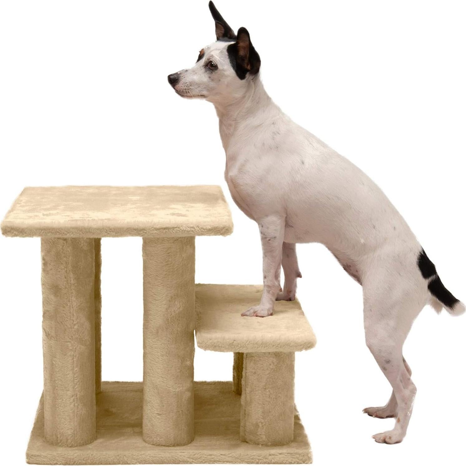 Escaleras para Mascotas Furhaven 3 Pasos Crema - 55.88 cm