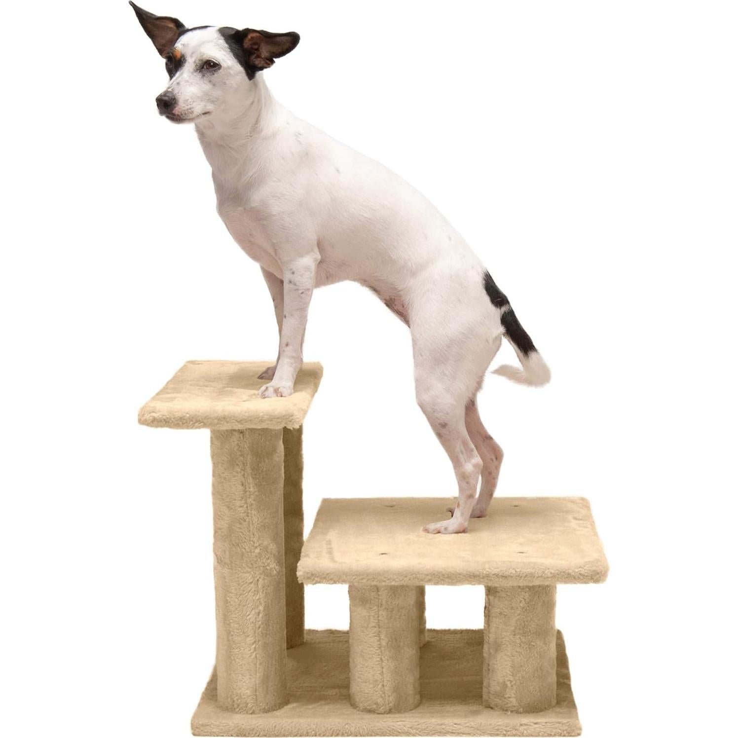 Escaleras para Mascotas Furhaven 3 Pasos Crema - 55.88 cm