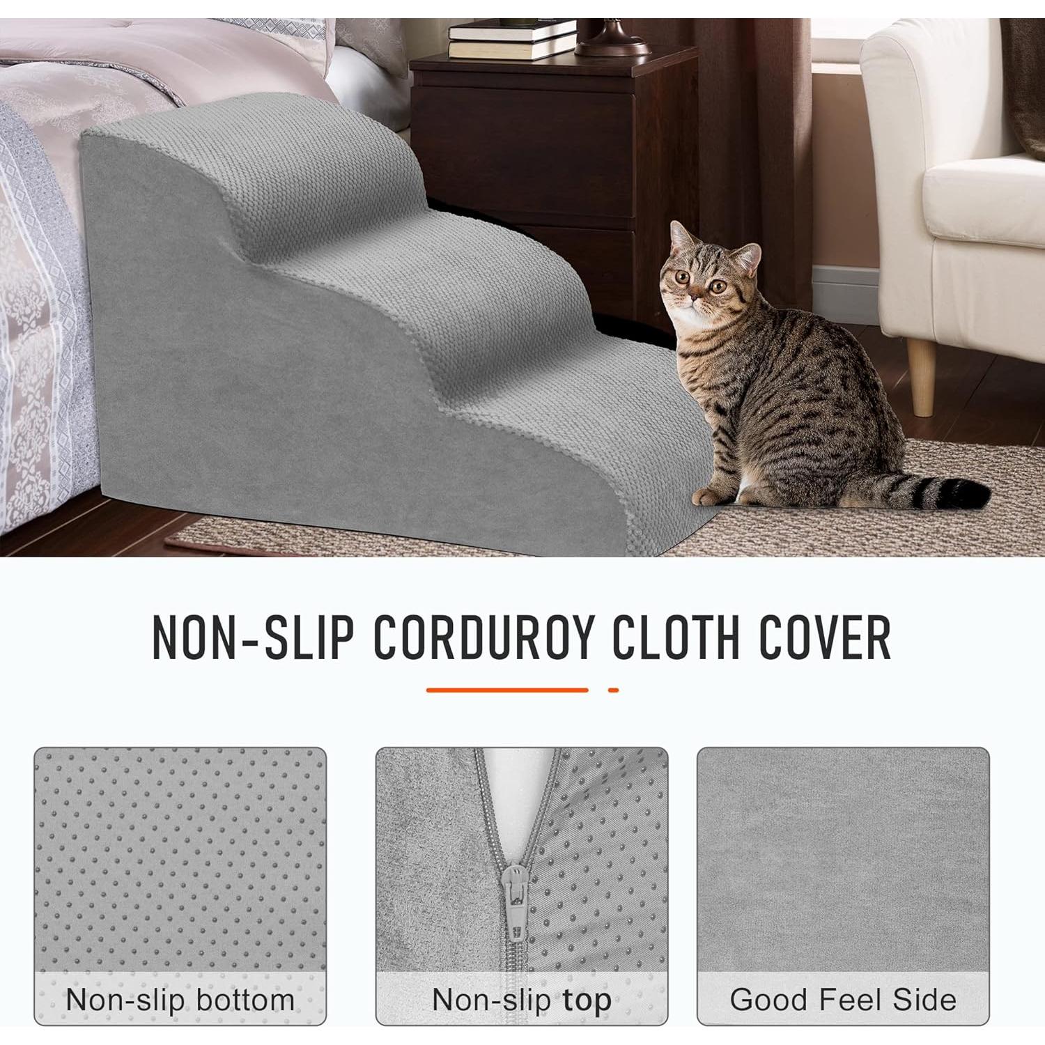 Escalera para Perros Pequeños Heeyoo 3 Niveles Antideslizante