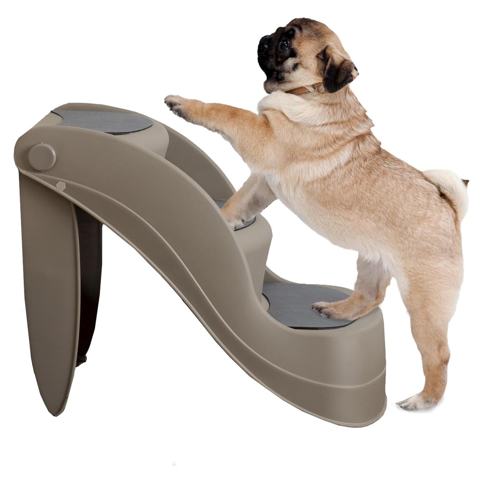 Escaleras para Mascotas PETMAKER 3 Pasos Beige - Duraderas