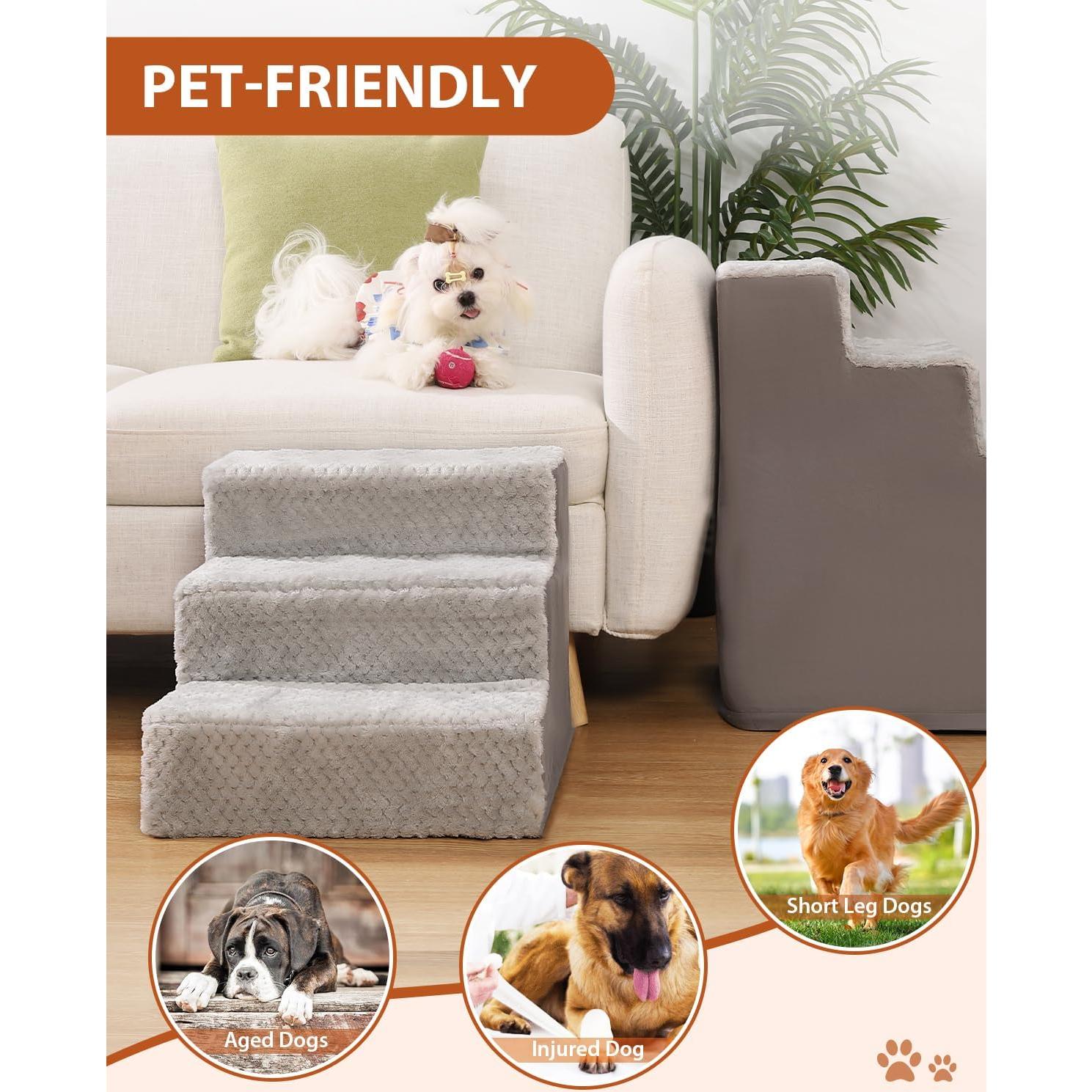 Escaleras para Perros Vfrog 4 Pasos Antideslizantes 44.5 cm