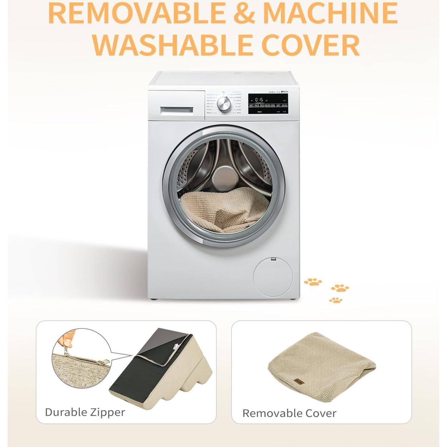 Escalera para Perros Made4Pets 5 Pasos Antideslizante Beige