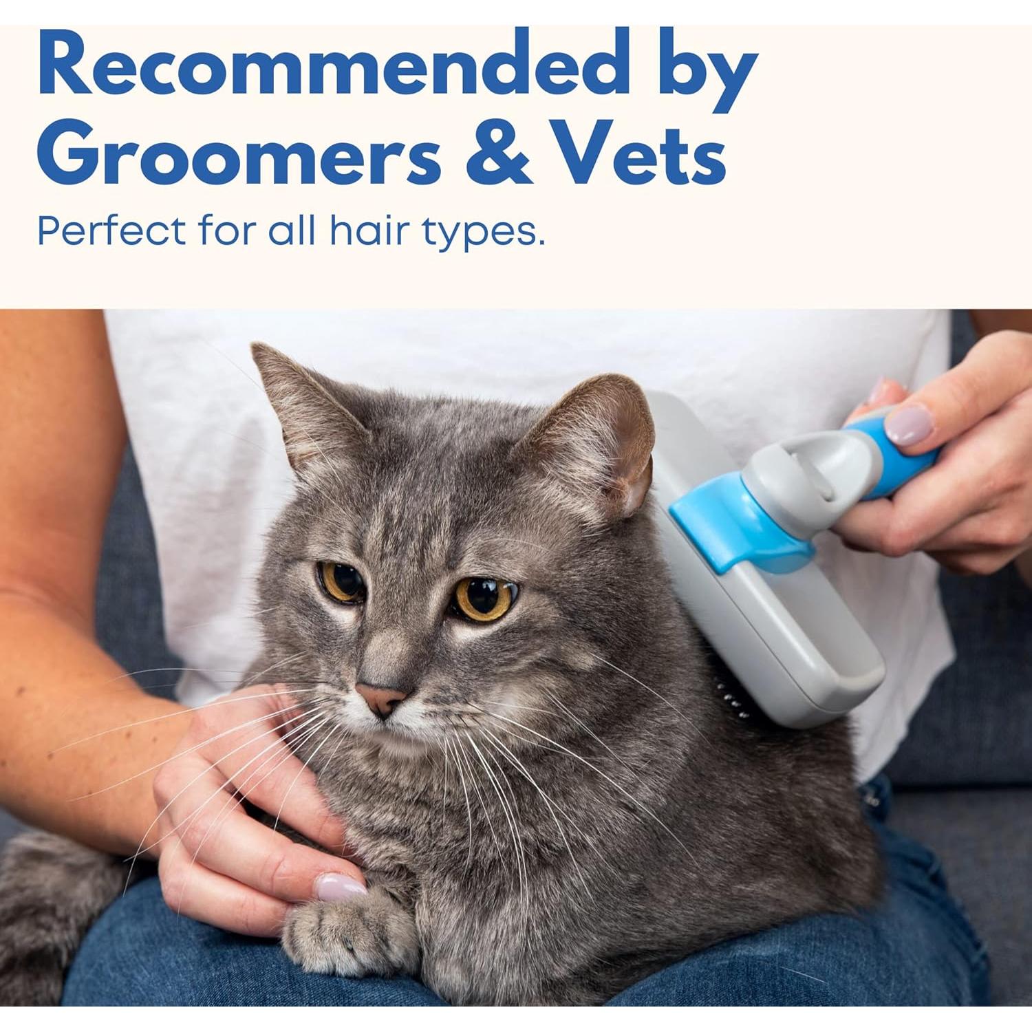 Cepillo Autolimpiante Freshly Bailey para Perros y Gatos - Pelo Medio a Largo