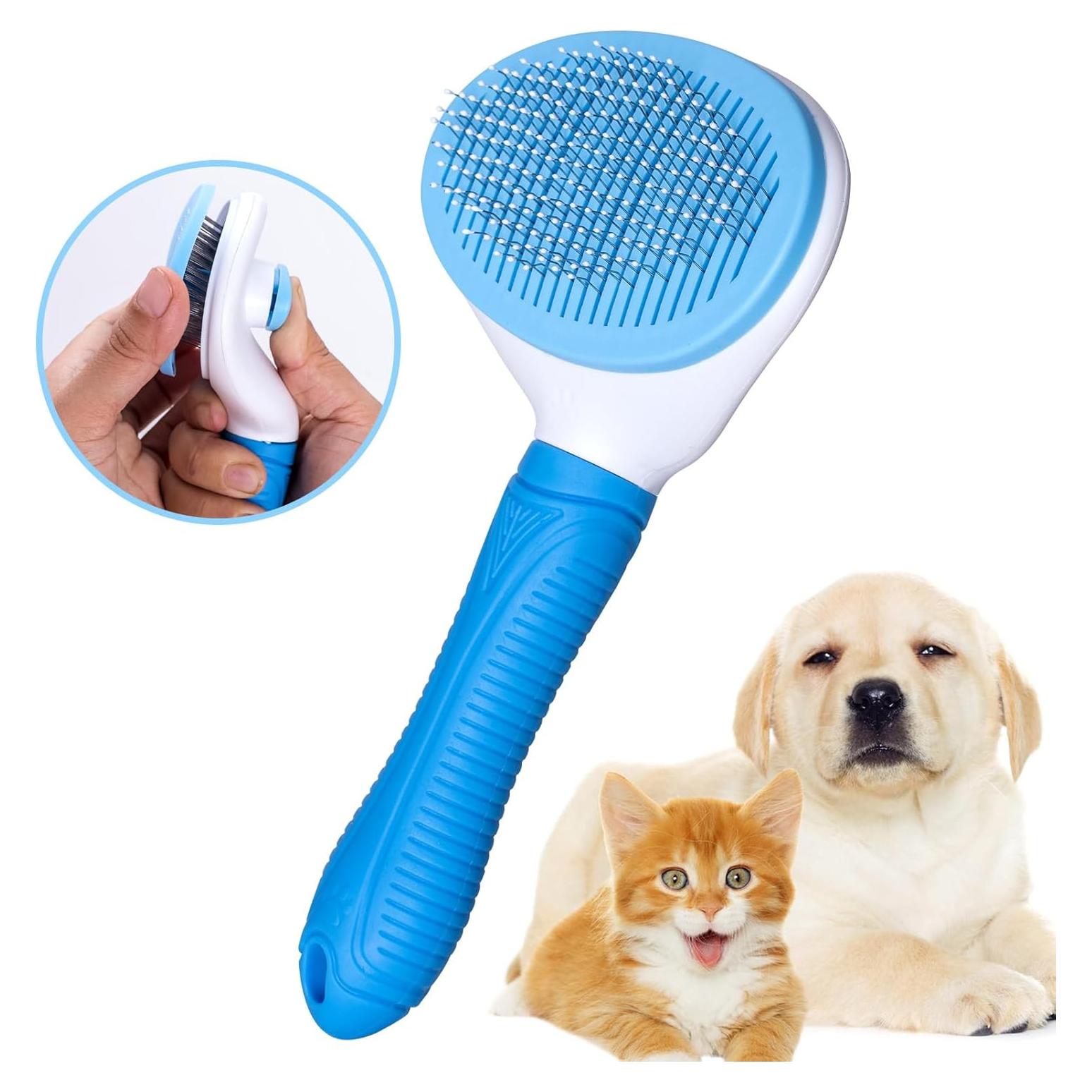 Cepillo Autolimpiante Aogeili para Mascotas - Pelo Largo y Corto