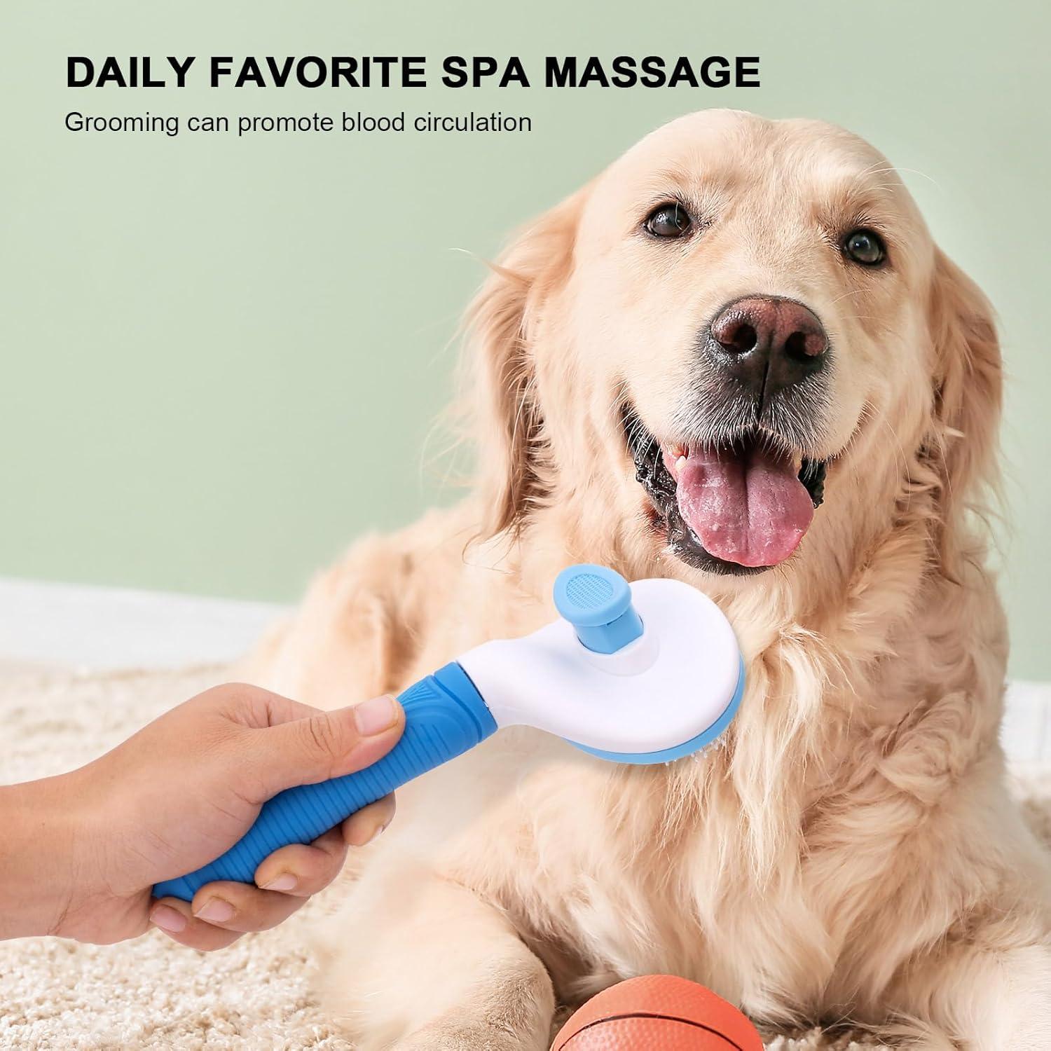 Cepillo Autolimpiante Aogeili para Mascotas - Pelo Largo y Corto