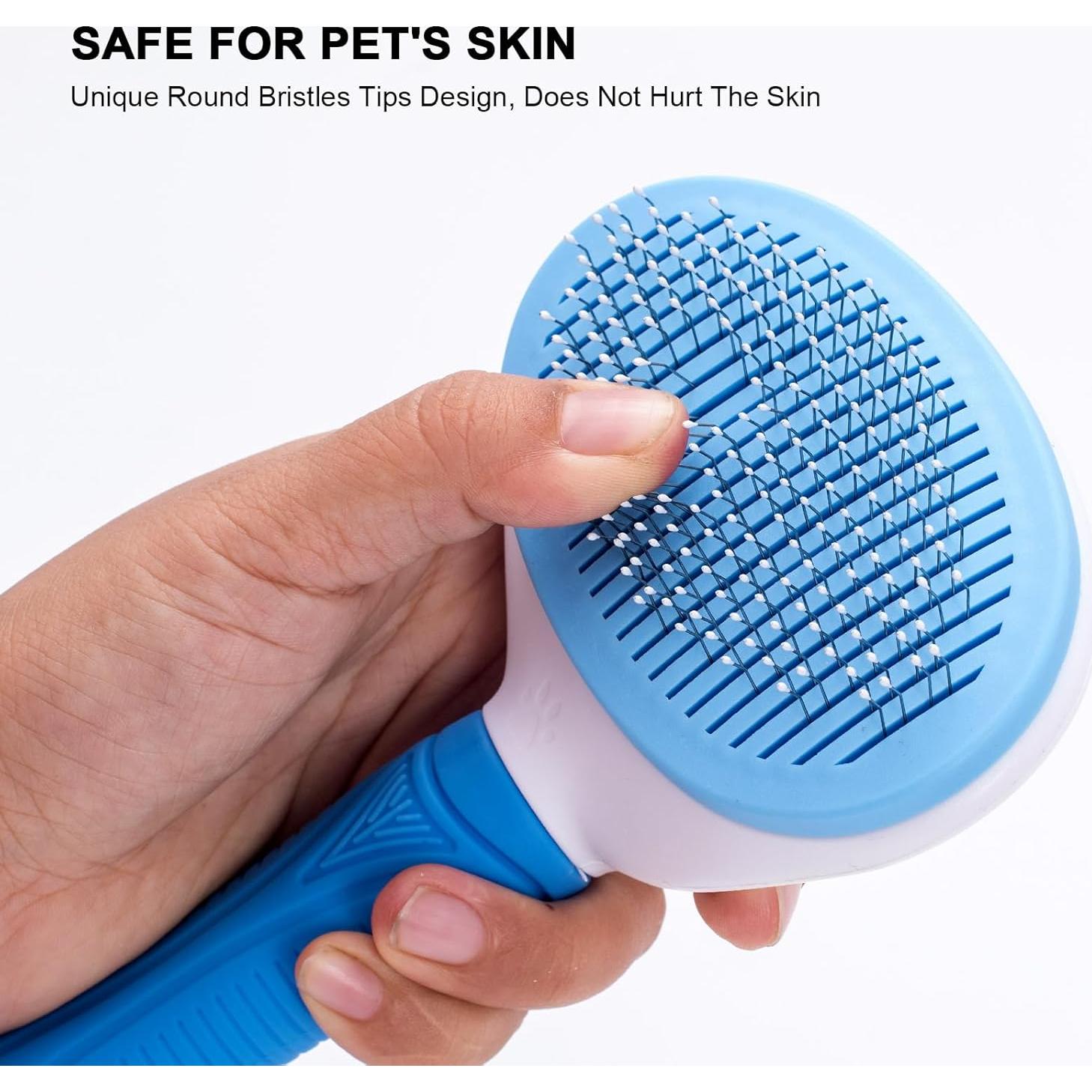 Cepillo Autolimpiante Aogeili para Mascotas - Pelo Largo y Corto