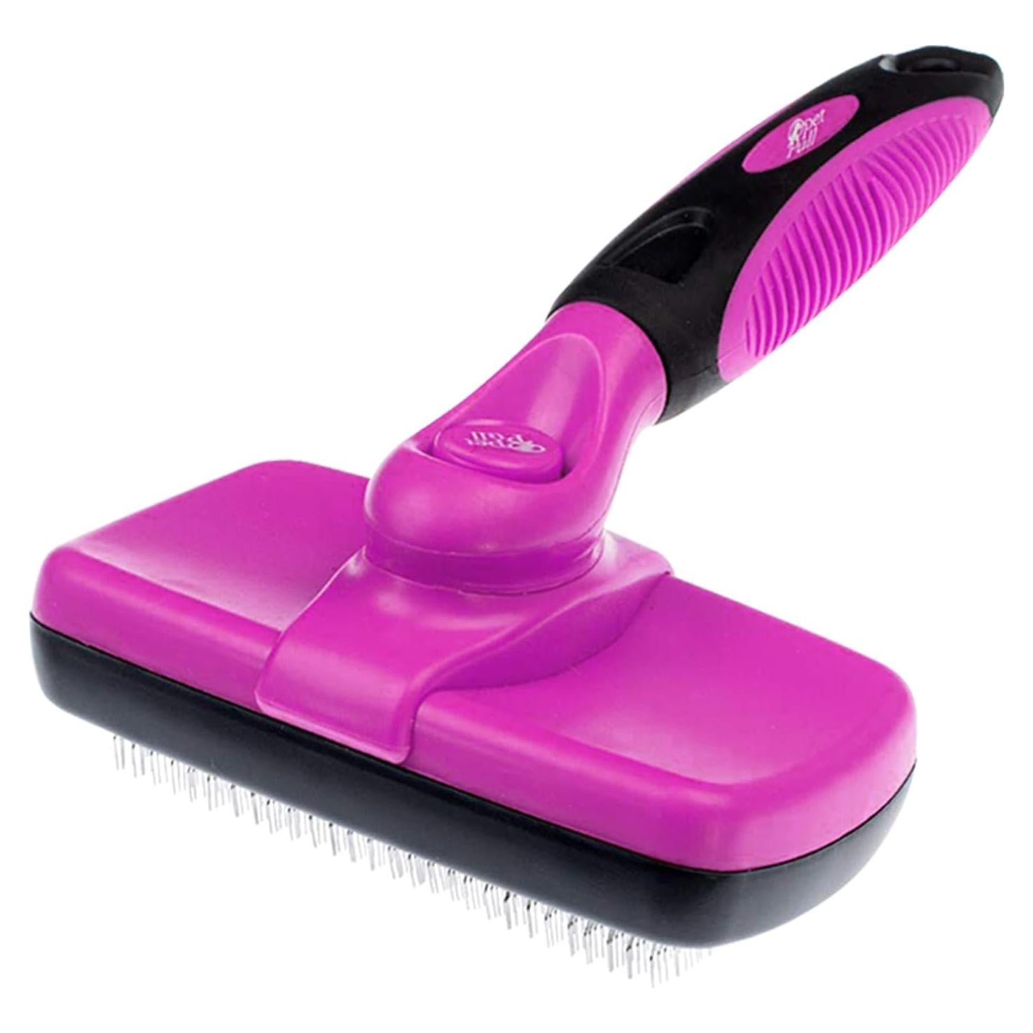 Cepillo Autolimpiante Pet Pull para Gato y Perro Rosa