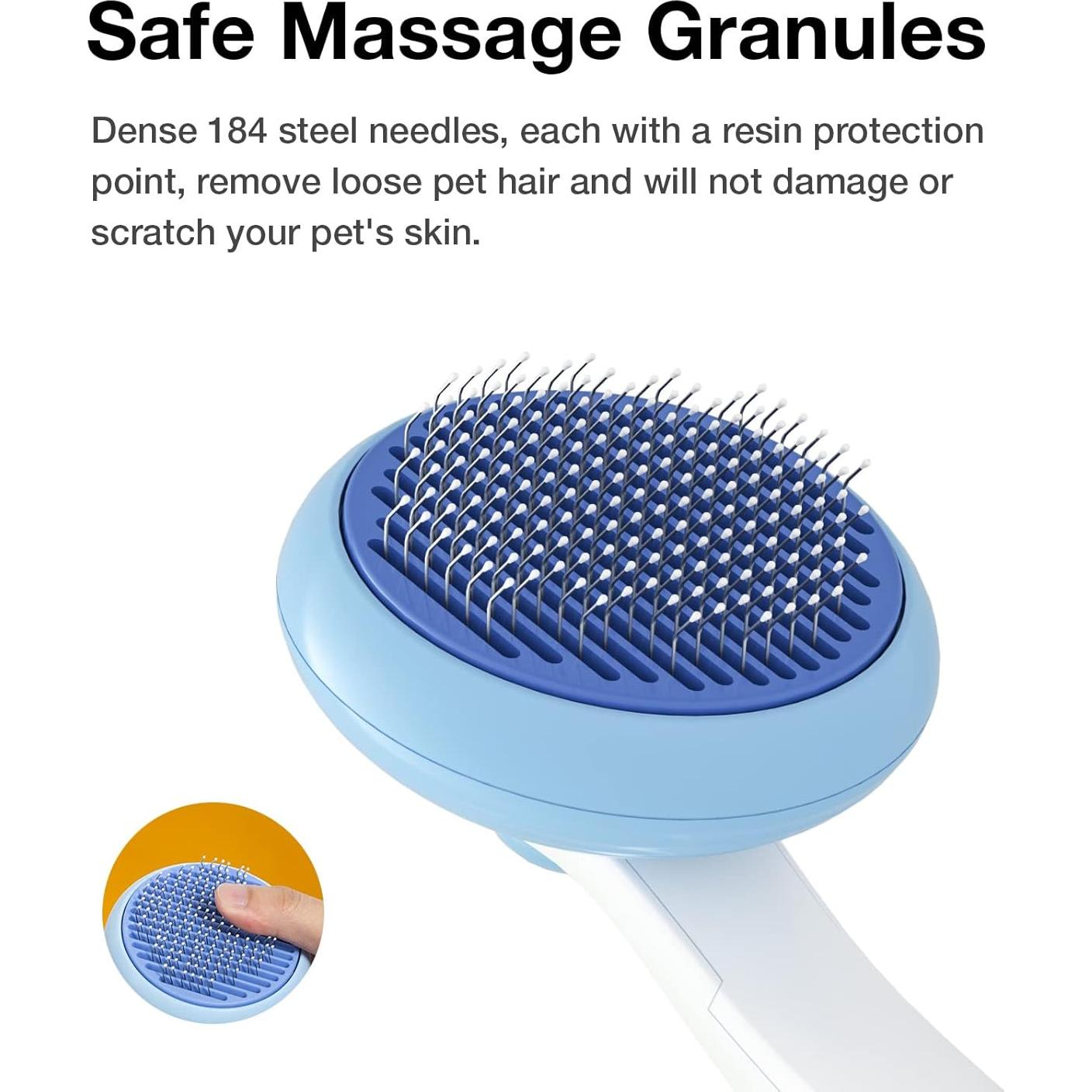 Cepillo Autolimpiante GULIGULI para Mascotas Azul 20.3cm