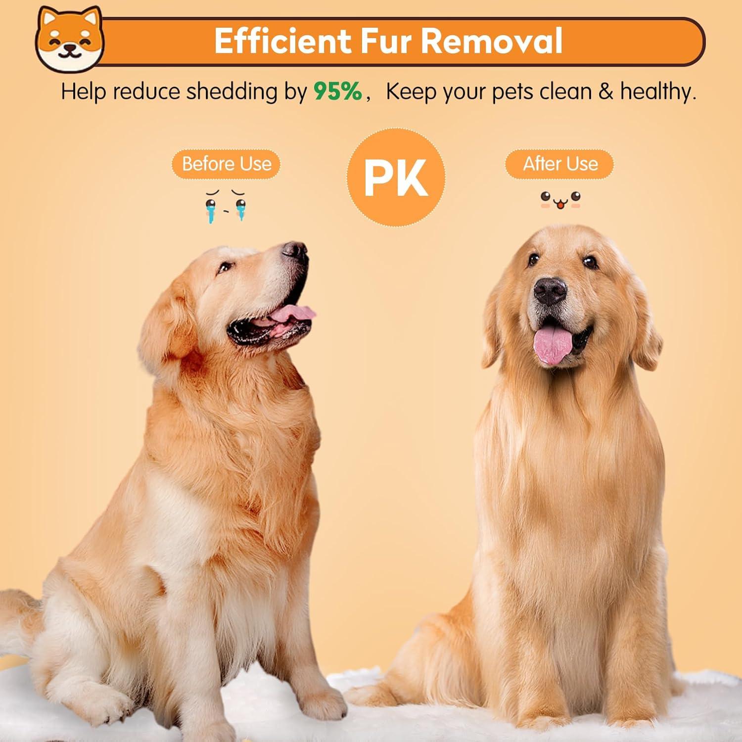 Cepillo Slicker Autolimpiante PWOD para Perros y Gatos Azul