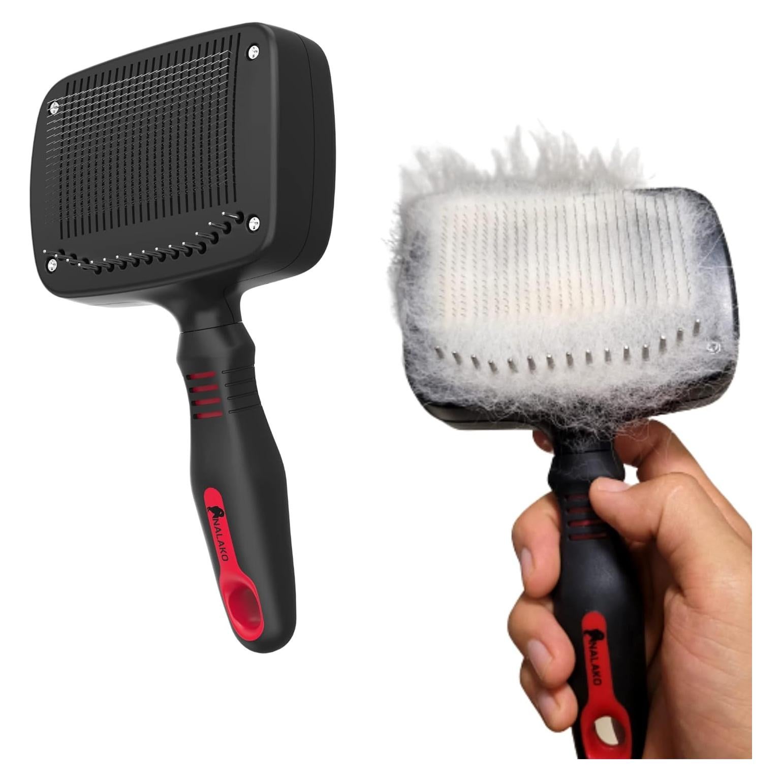 Cepillo Autolimpiante 2 en 1 Nalako para Perros y Gatos