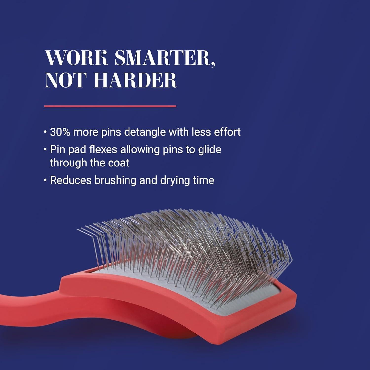 Cepillo Slicker Big G Chris Christensen para Perros Grande Coral