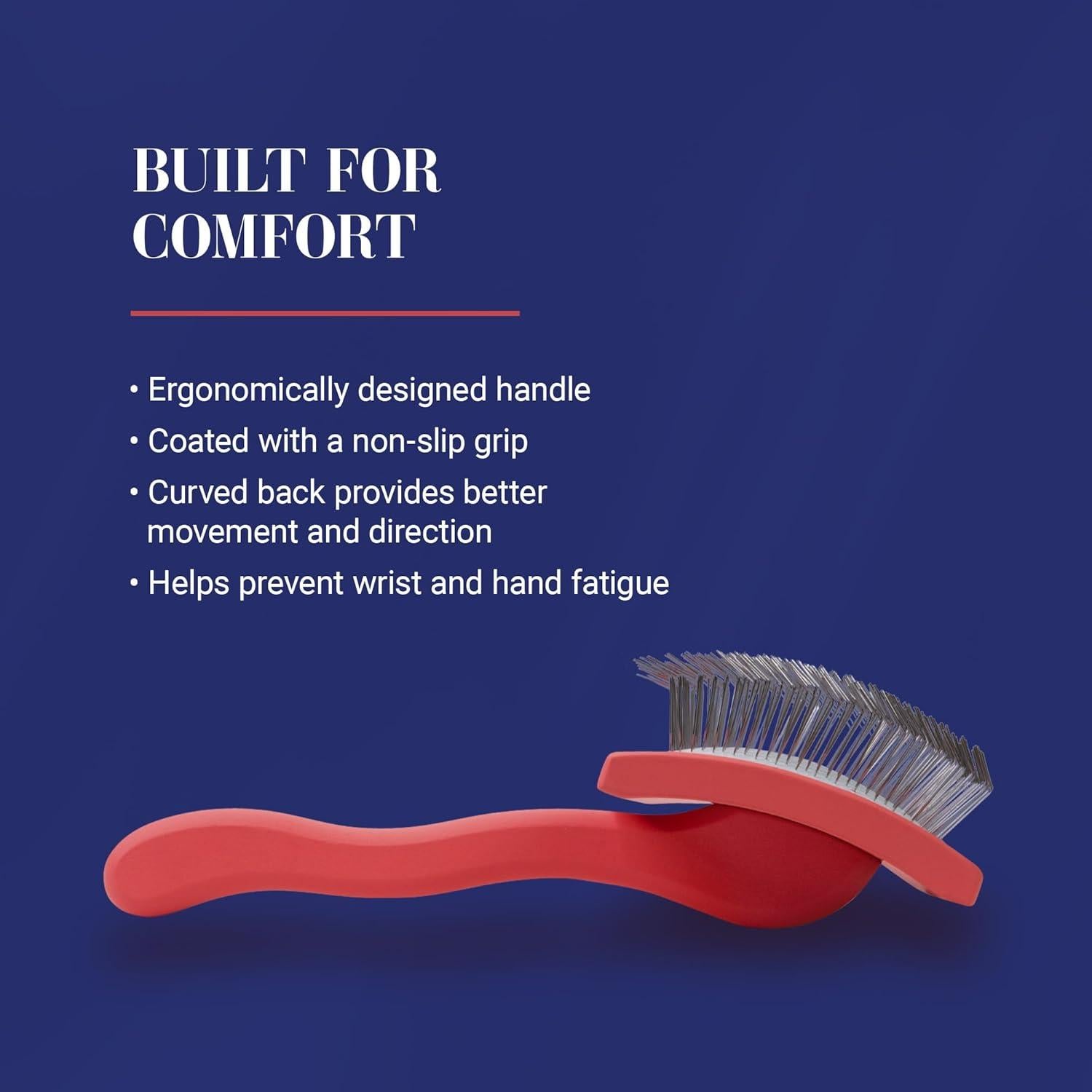 Cepillo Slicker Big G Chris Christensen para Perros Grande Coral