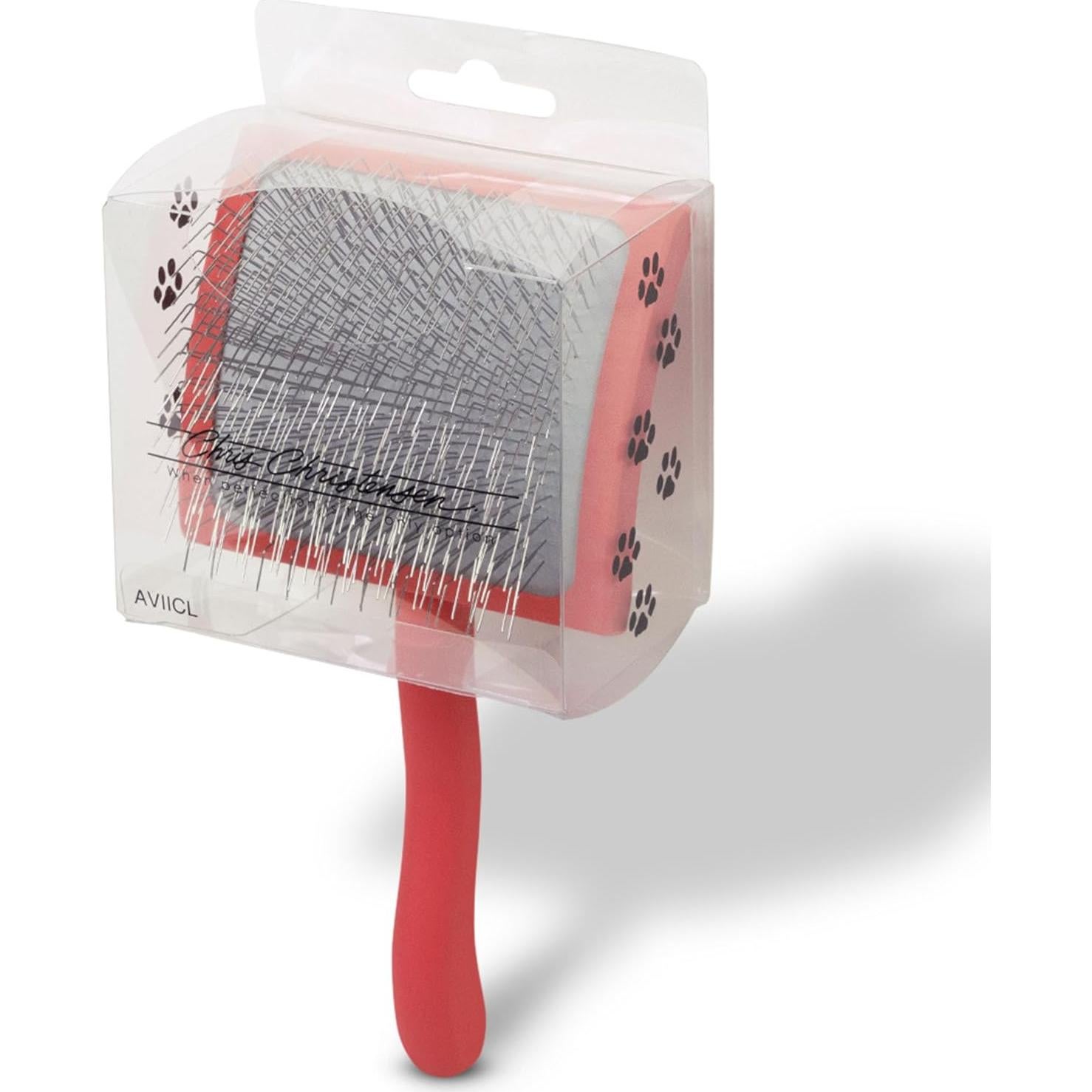 Cepillo Slicker Big G Chris Christensen para Perros Grande Coral