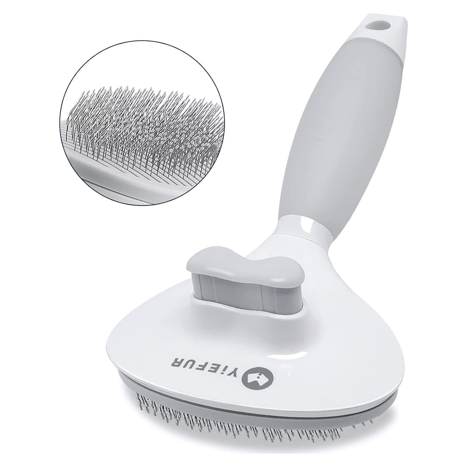 Cepillo Acicalador para Gatos y Perros YiEFUR Autolimpiante