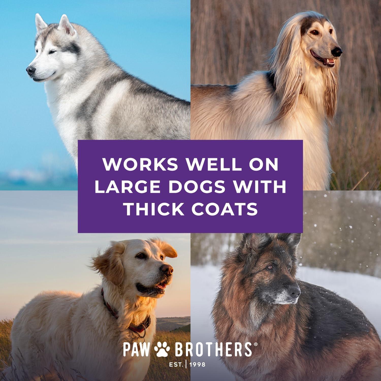 Cepillo Slicker Profesional Paw Brothers - Púas Extra Largas