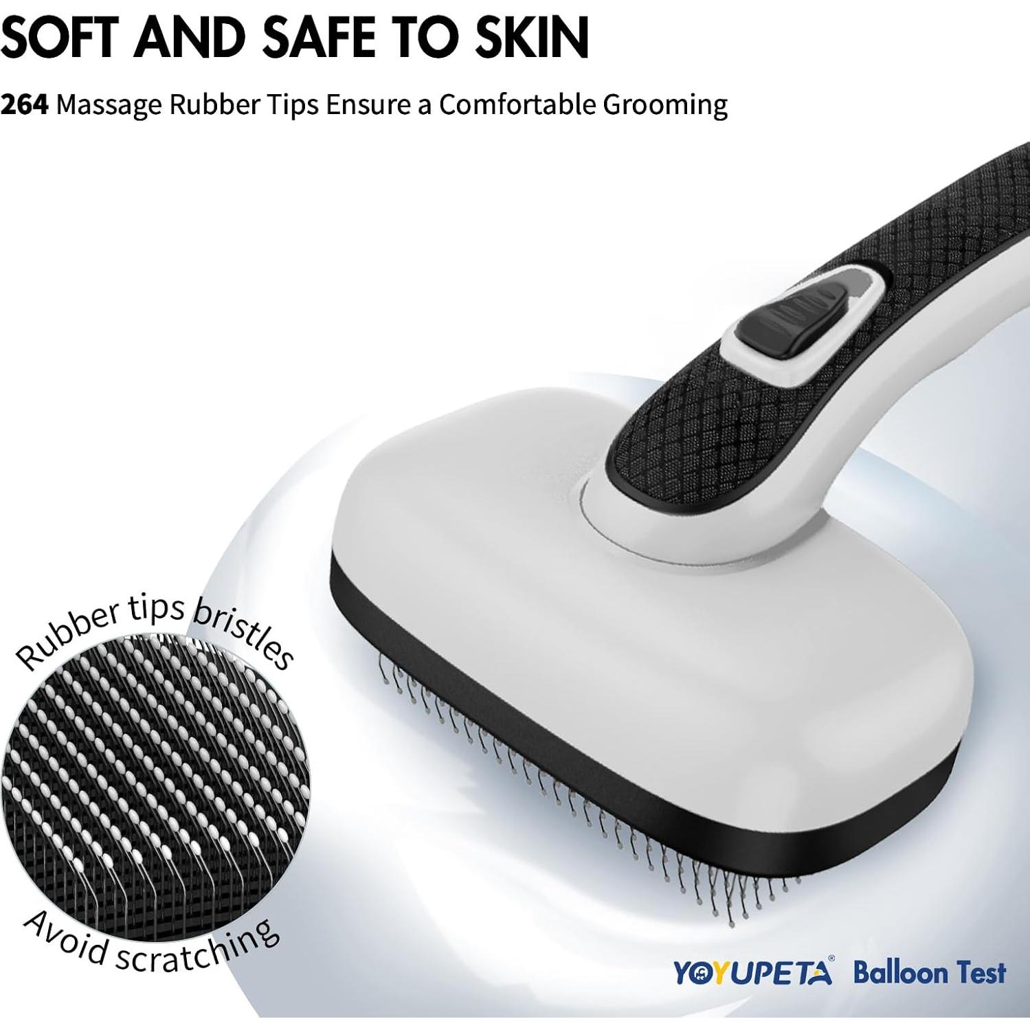 Cepillo Autolimpiante para Perros y Gatos Joy-Pet Gris