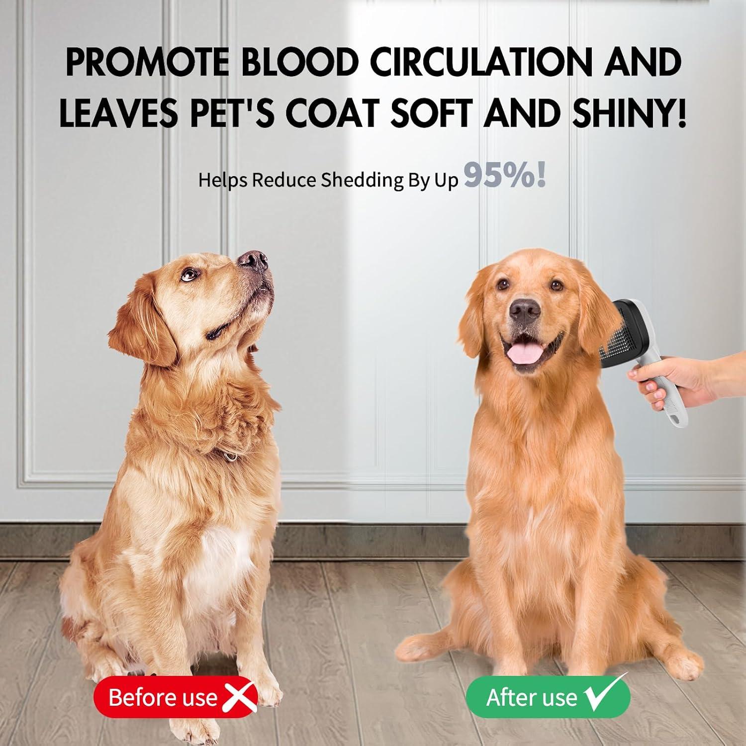 Cepillo Autolimpiante para Perros y Gatos Joy-Pet Gris