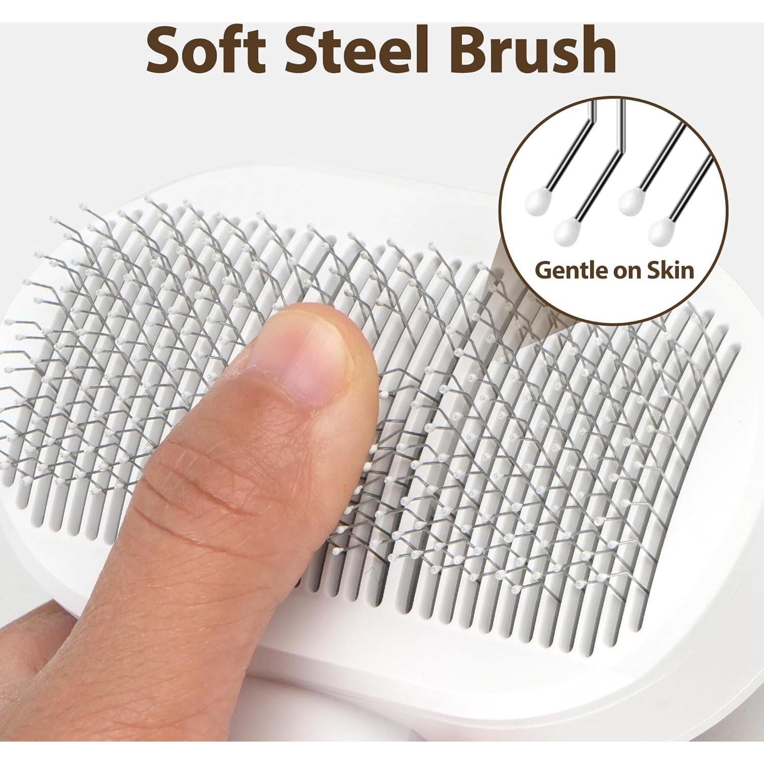 Cepillo Suave Autolimpiante para Gatos PrimePets 20cm