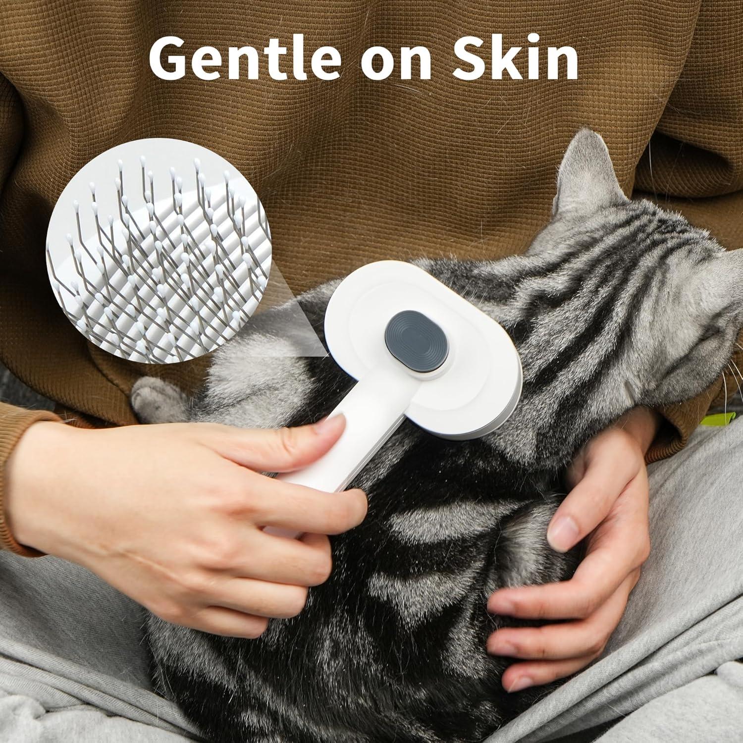 Cepillo Suave Autolimpiante para Gatos PrimePets 20cm