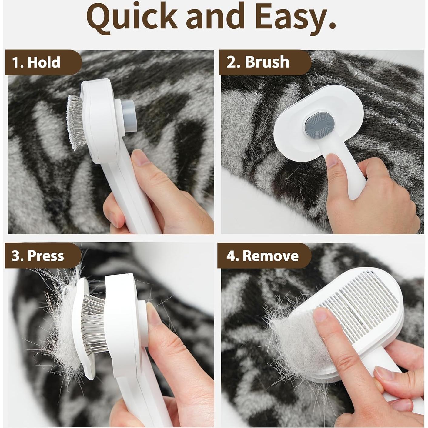 Cepillo Suave Autolimpiante para Gatos PrimePets 20cm