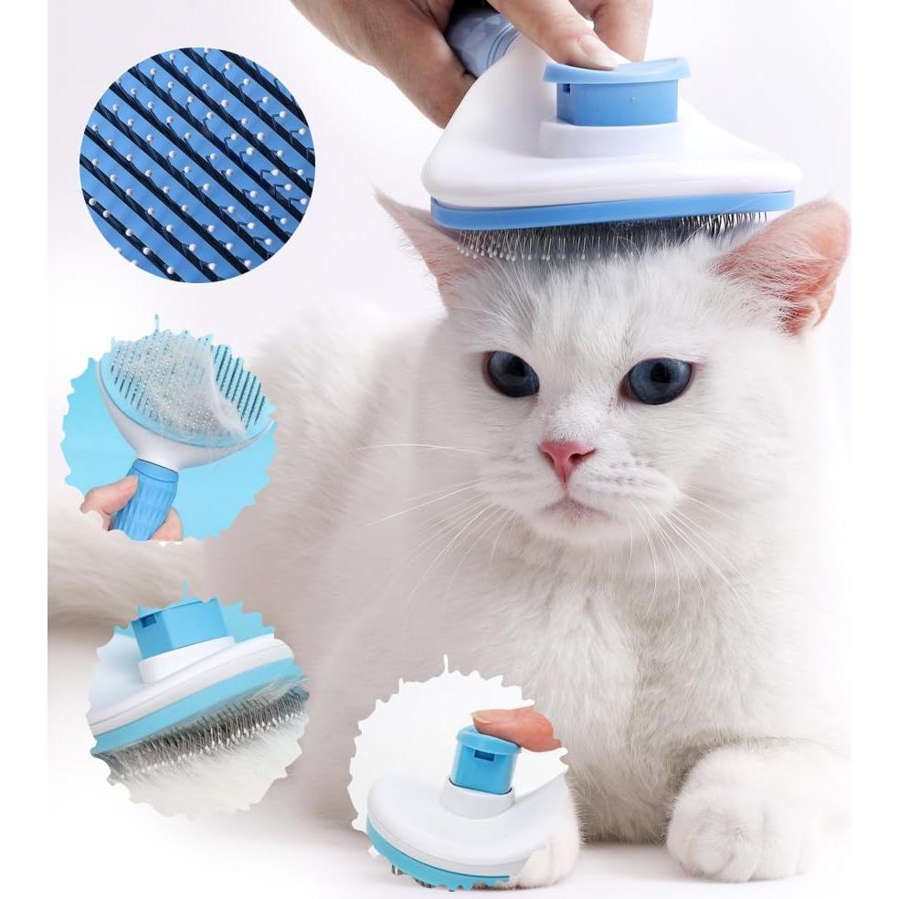 Cepillo Autolimpiante para Gatos y Perros Wenning - Mango Ergonómico