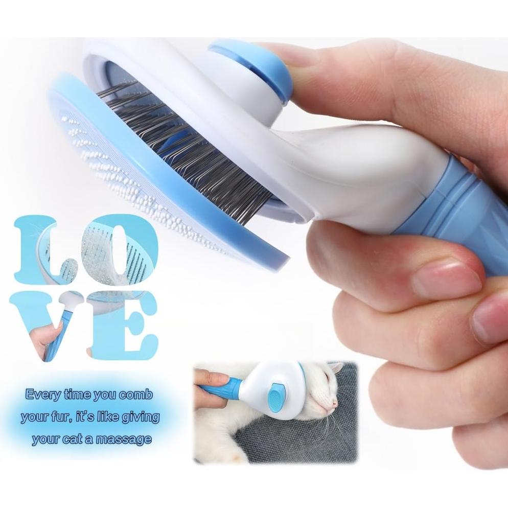 Cepillo Autolimpiante para Gatos y Perros Wenning - Mango Ergonómico