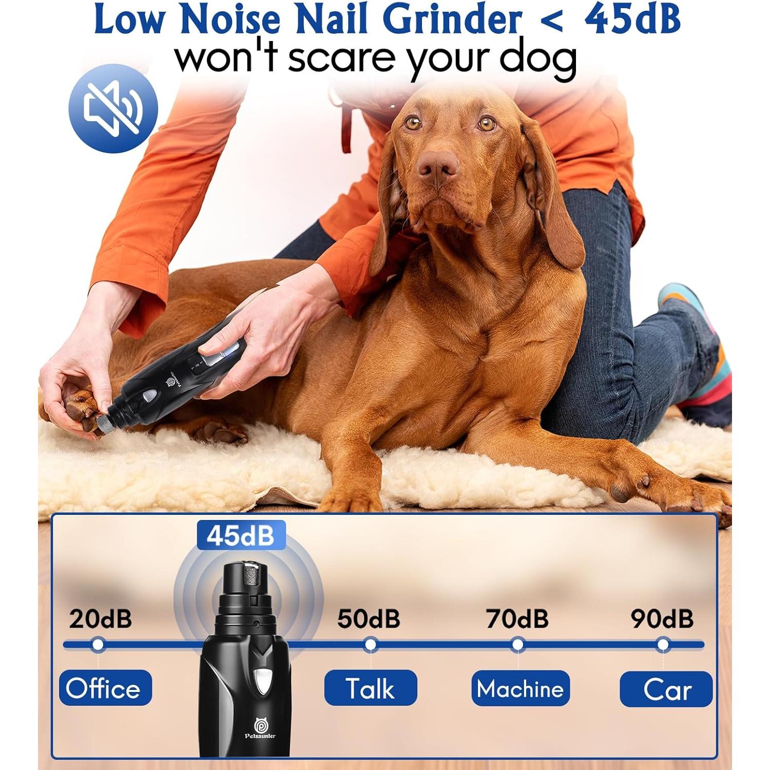 Cortador de Uñas para Perros Petsaunter 2 Velocidades LED