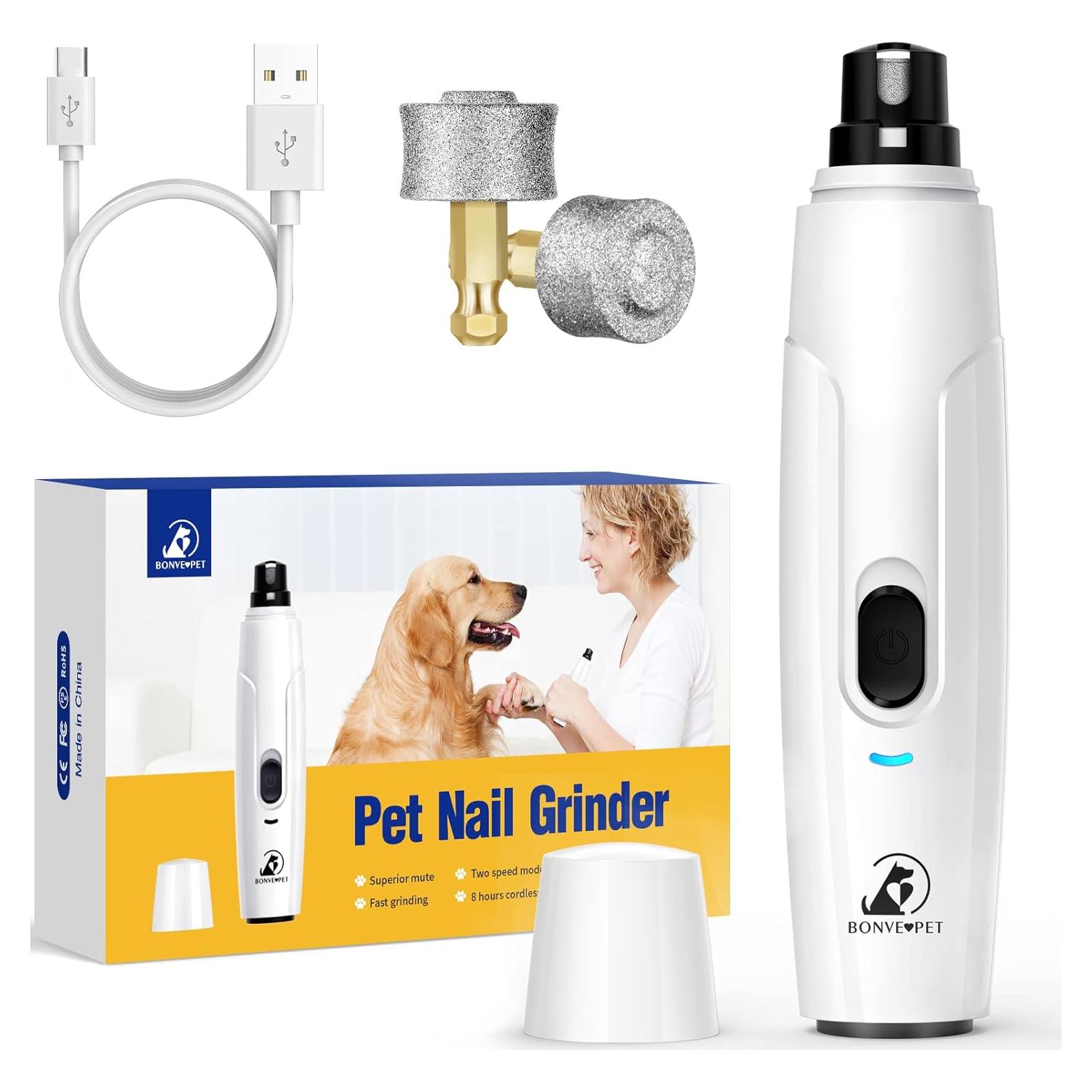 Cortauñas Eléctrico Bonve Pet PNG1 - Silencioso, 2 Velocidades