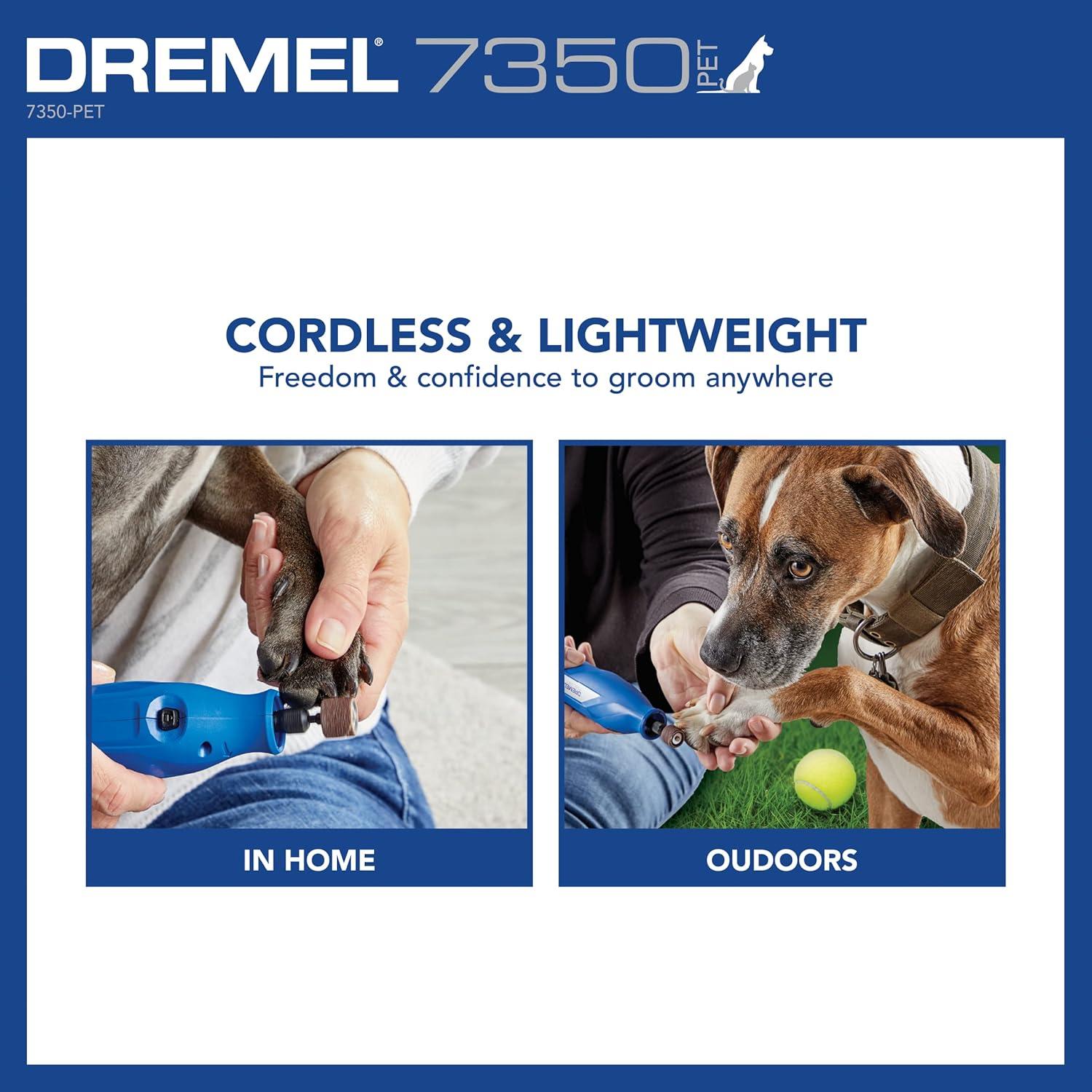 Dremel 7350-PET Molinillo de Uñas para Mascotas 4V