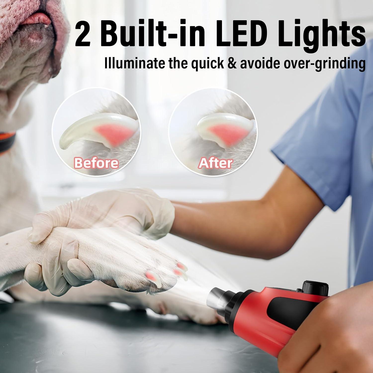 Cortador de Uñas Eléctrico Casfuy N90 con 6 Velocidades y LED