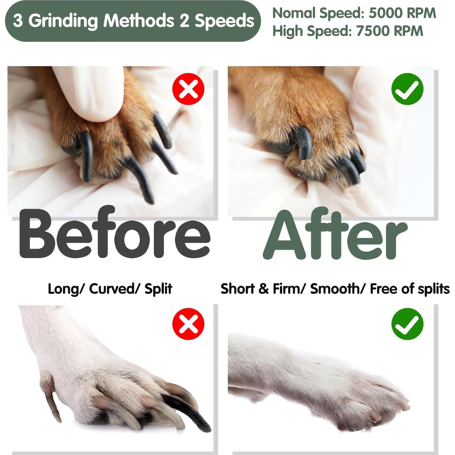 Amoladora de Uñas para Perros VIWIK Recargable 2 Velocidades