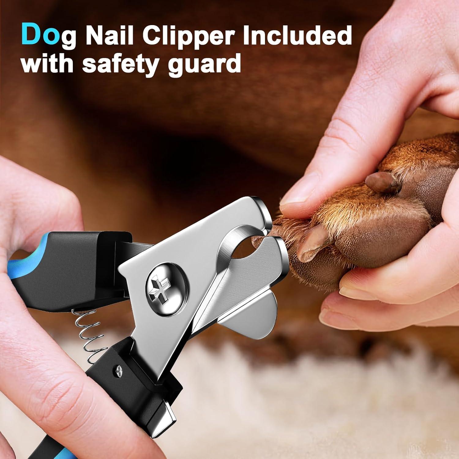 Cortador de Uñas para Perros SNMDQZ con Luz LED y Grinder Silencioso