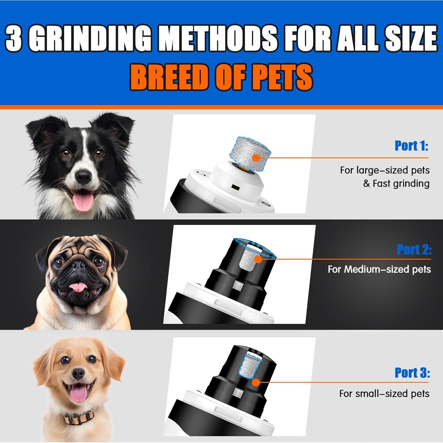 Amoladora de Uñas Eléctrica VIWIK para Perros y Gatos 2 Velocidades