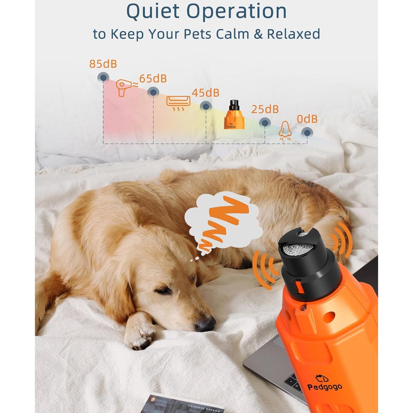 Cortadora de Uñas Eléctrica Pedgogo 12000RPM 6 Velocidades