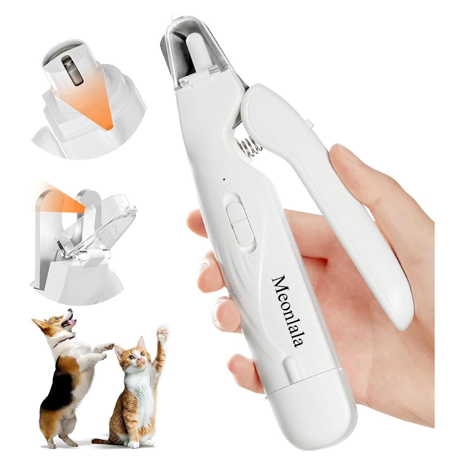 Cortador y Amoladora de Uñas para Perros Meonlala USB 2-en-1