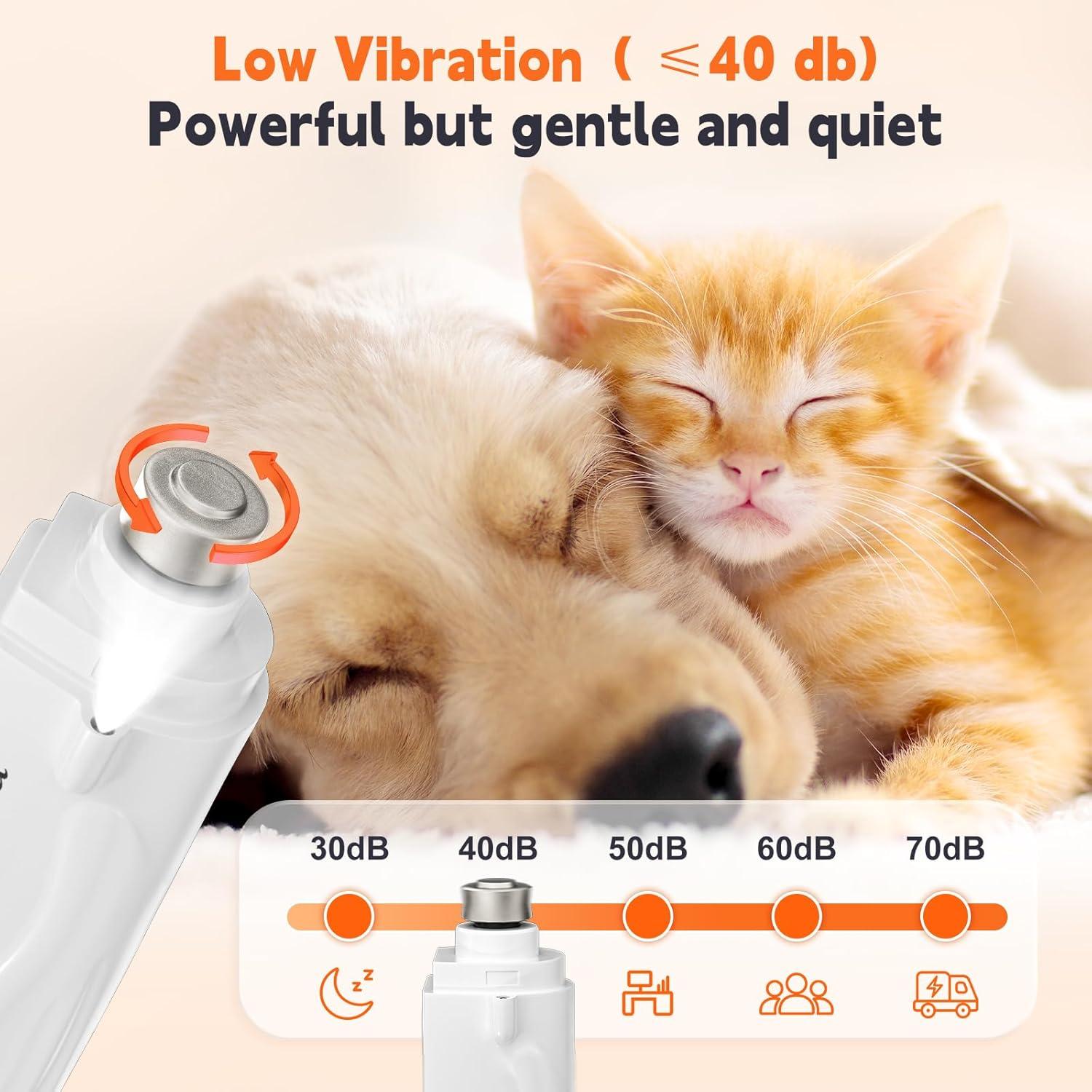 Cortador y Amoladora de Uñas para Perros Meonlala USB 2-en-1