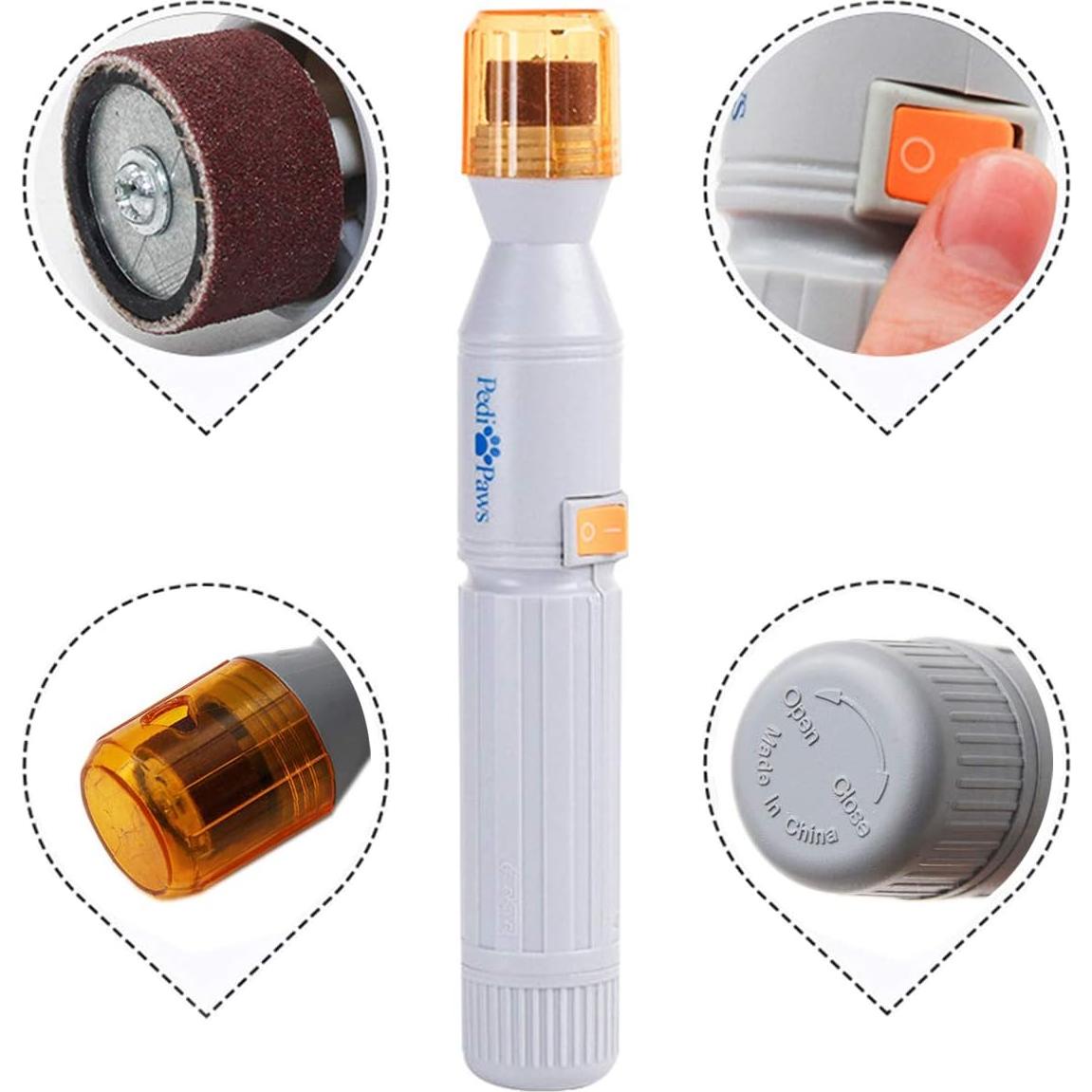 Muela de Uñas Eléctrica Ruri para Perros y Gatos - Ultra Silenciosa