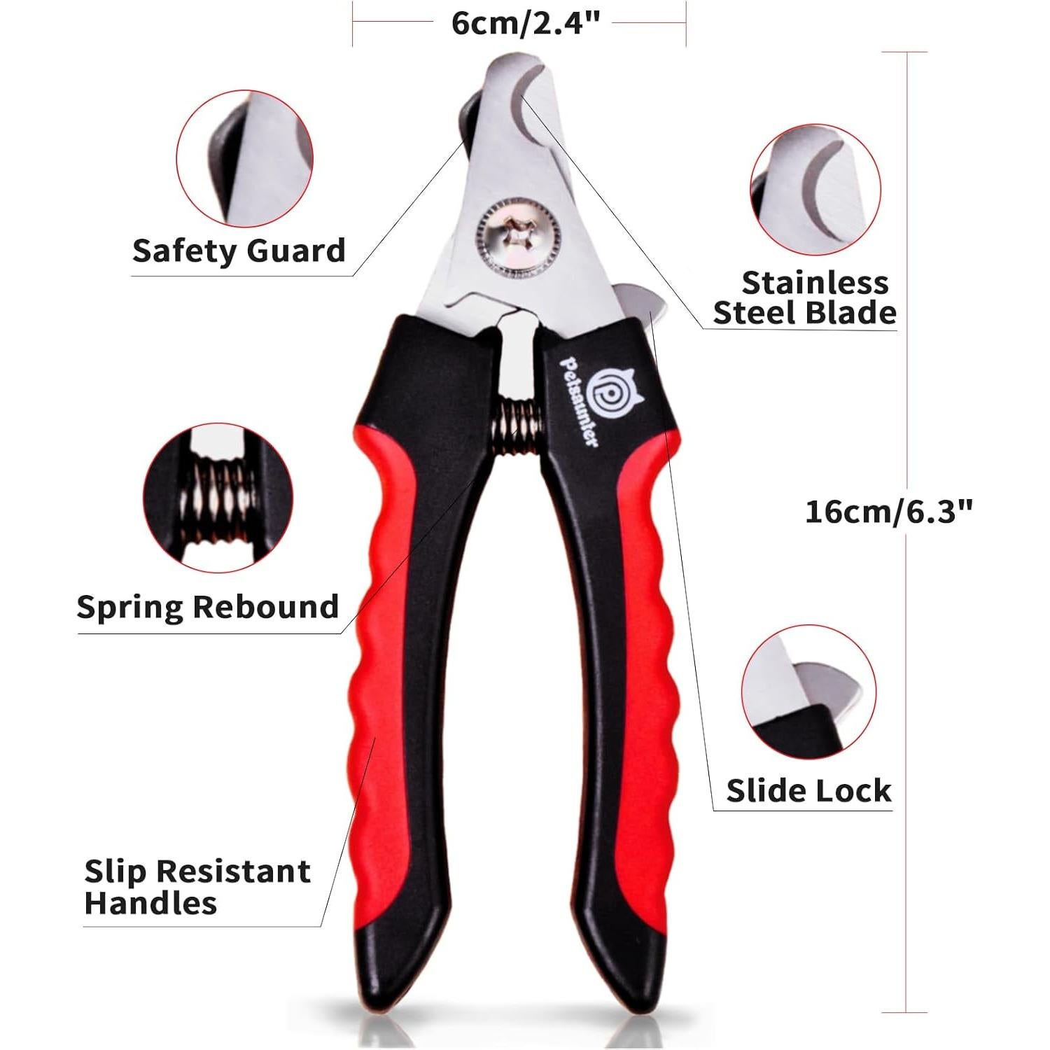 Muela de Uñas para Perros Petsaunter 2-en-1 con Luz LED