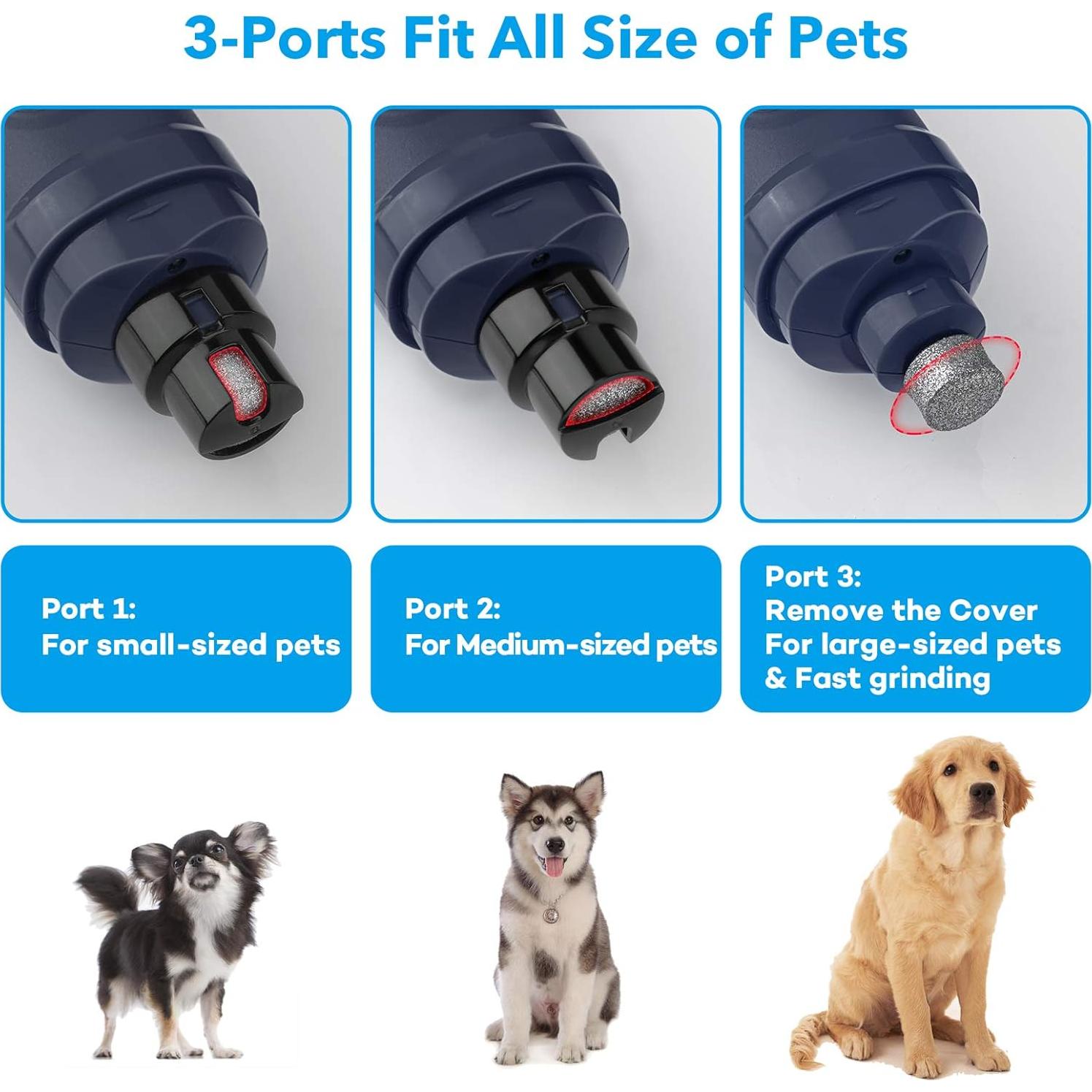 Molinillo de Uñas Eléctrico Casfuy con 2 Luces LED - Silencioso