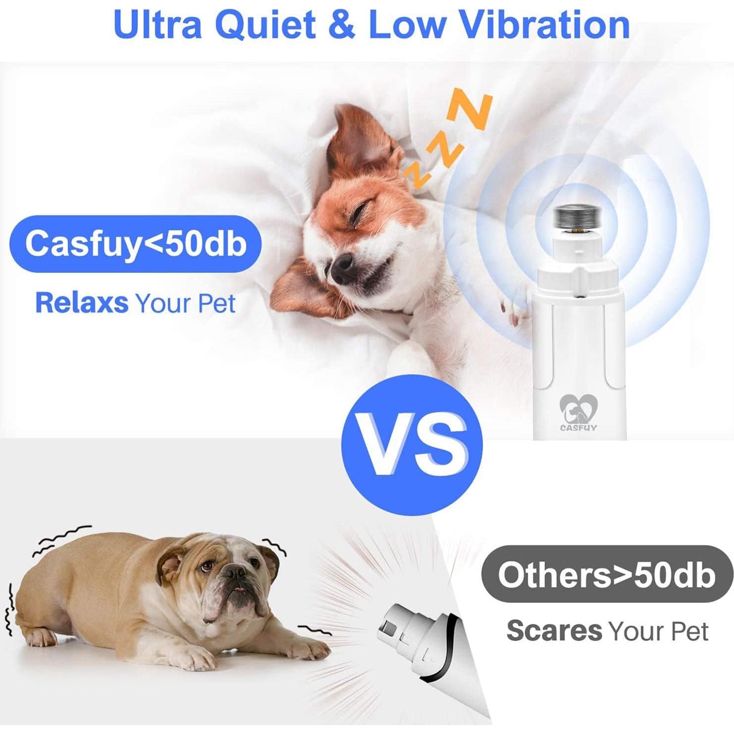 Amoladora de Uñas para Perros Casfuy N20 con Luz LED