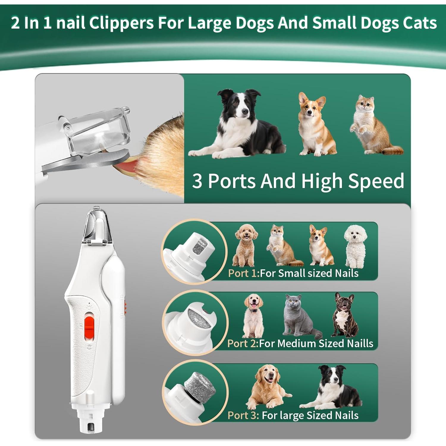 Cortauñas 2 en 1 CATPICK para Gatos y Perros Silencioso