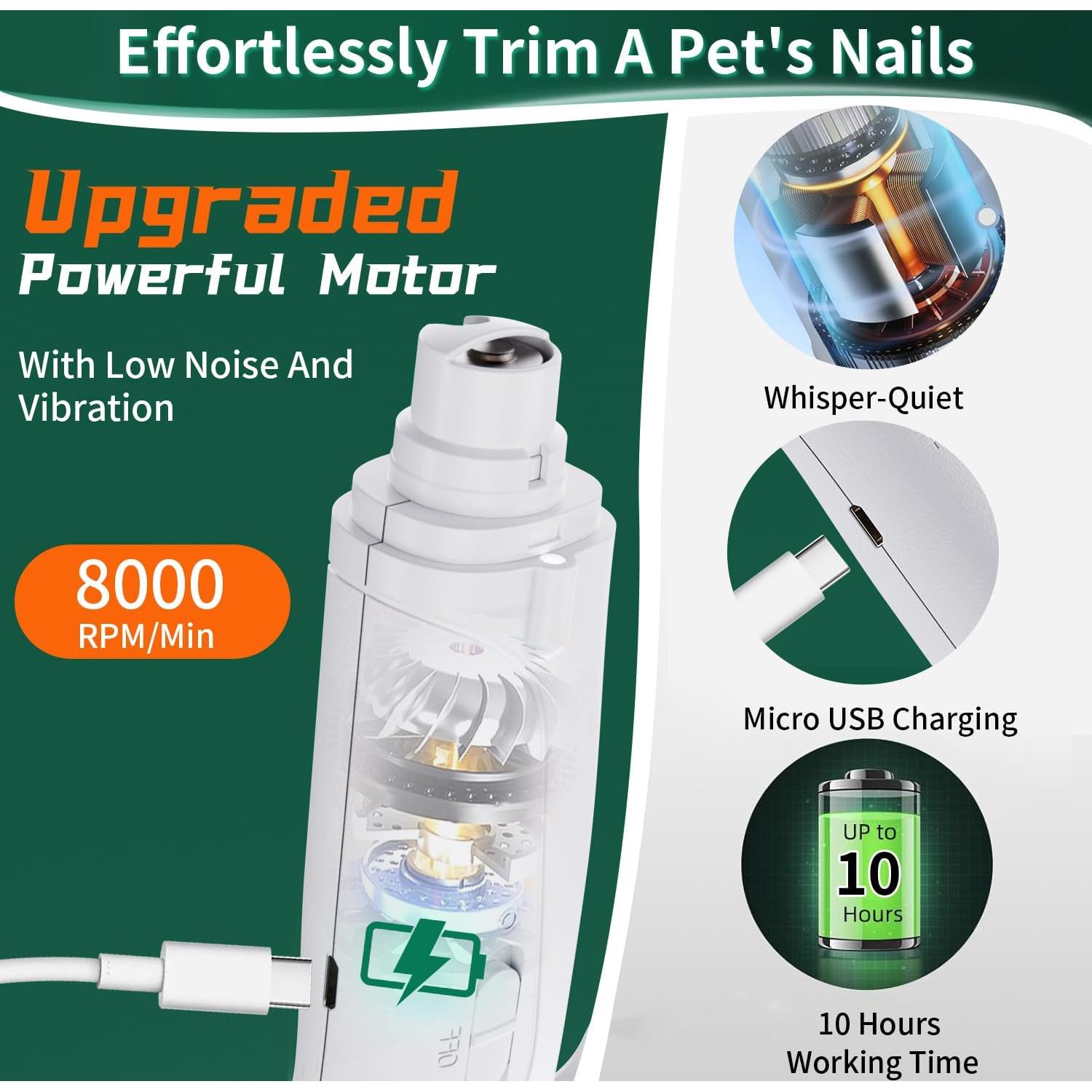 Cortauñas 2 en 1 CATPICK para Gatos y Perros Silencioso