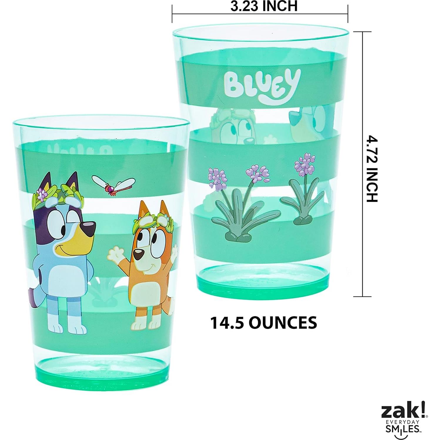 Juego de Vasos Apilables Zak Designs Bluey 4 Piezas 426 ml