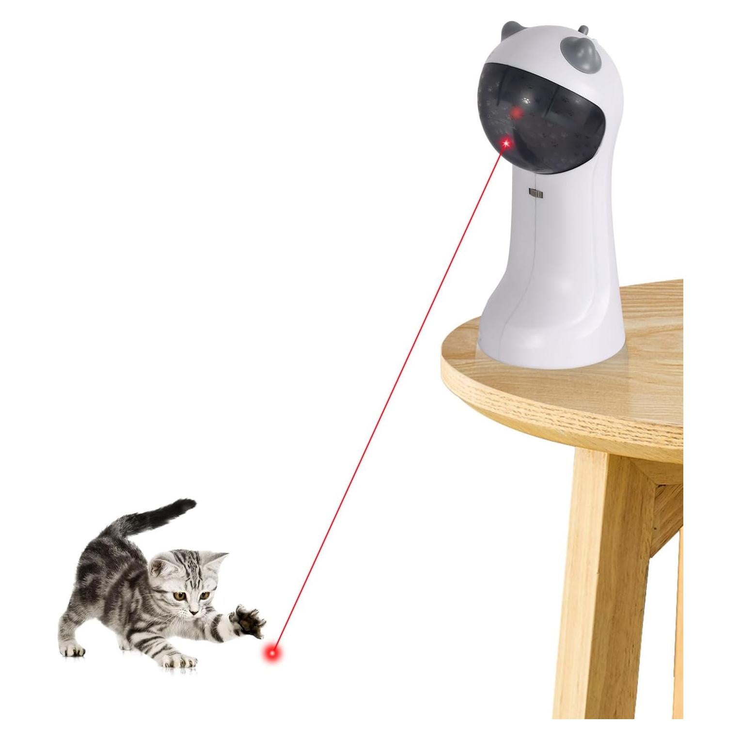 Juguete Interactivo Automático para Gatos TBTeek con Luz y 4 Modos