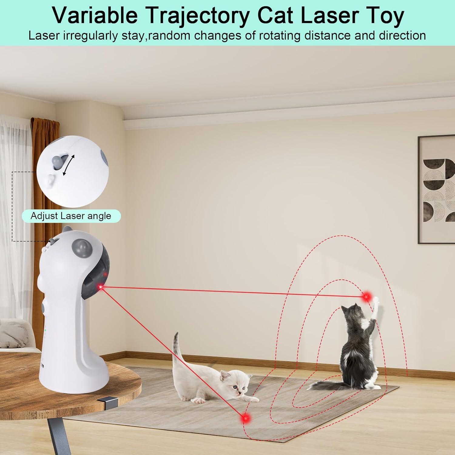 Juguete Interactivo Automático para Gatos TBTeek con Luz y 4 Modos