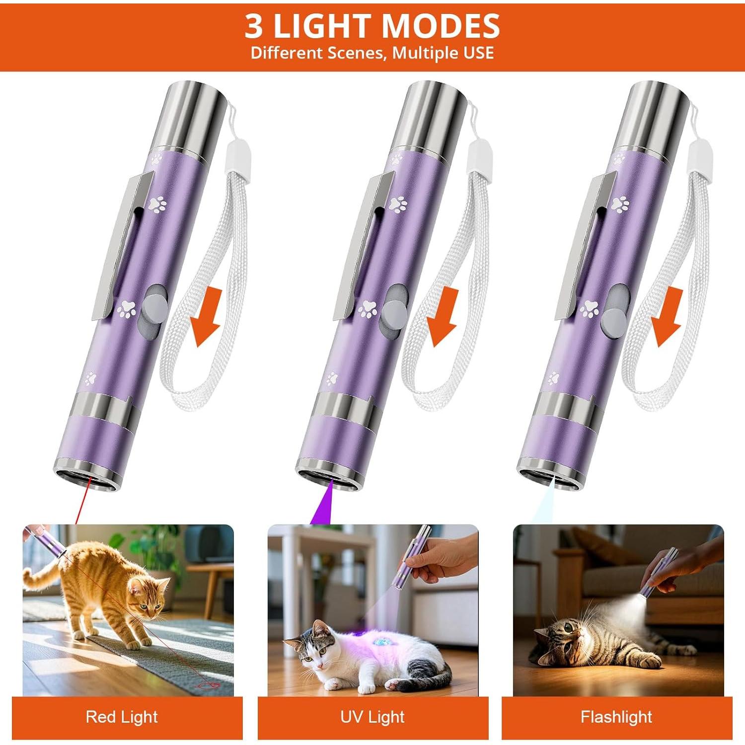 Paquete de 2 Punteros de Luz Roja Interactivos OUMSIS - Recargables