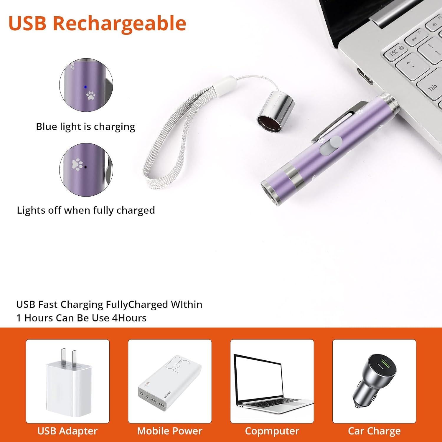 Paquete de 2 Punteros de Luz Roja Interactivos OUMSIS - Recargables