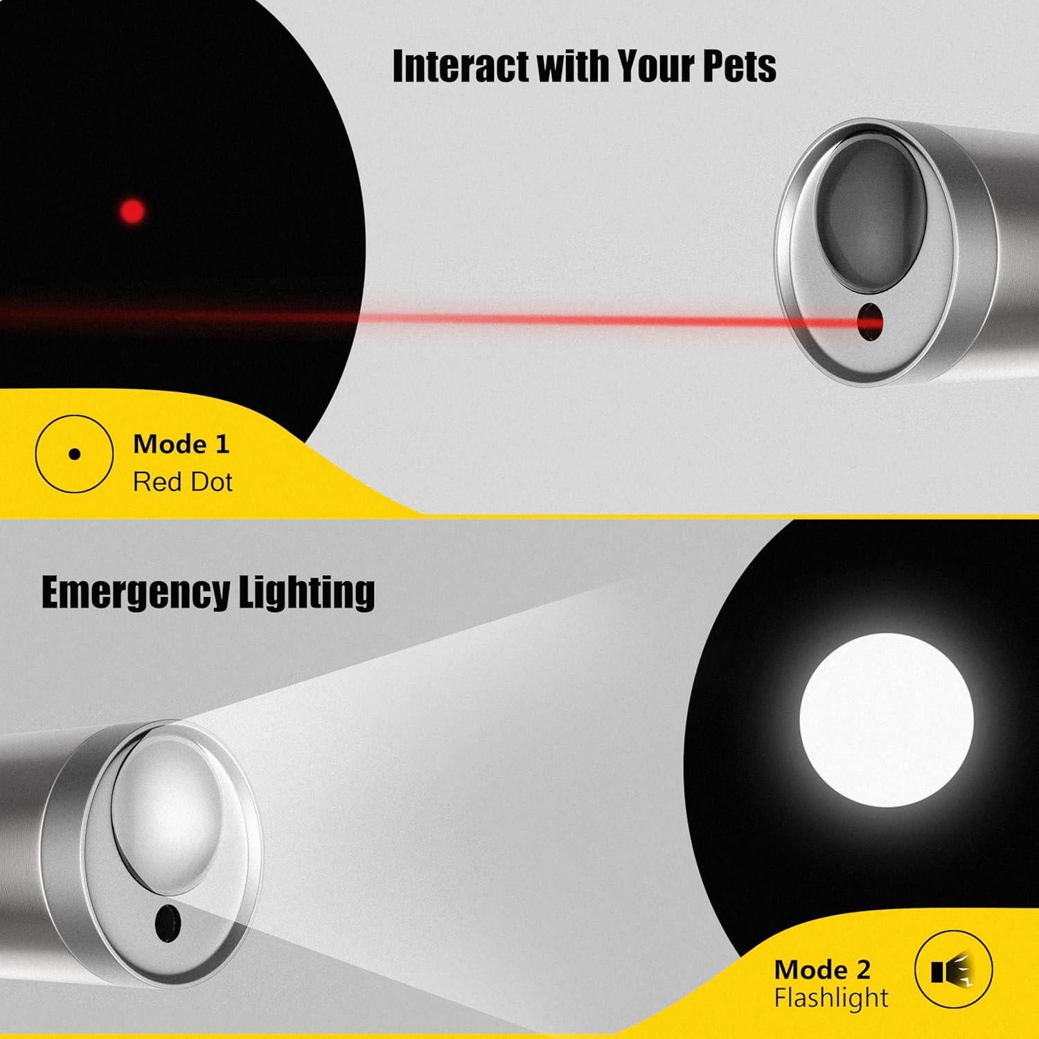 Juguetes Interactivos para Gatos FYNIGO 2 Pcs con Batería AA